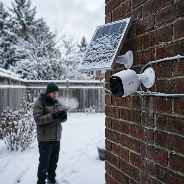 Wanneer werkt een camera met zonnepaneel minder goed