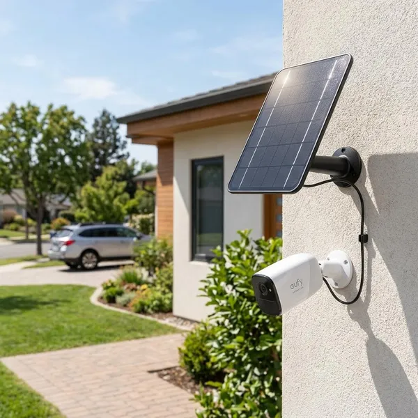 eufy camera met zonnepaneel