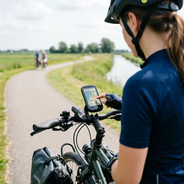 Fietsknooppunten op GPS zetten