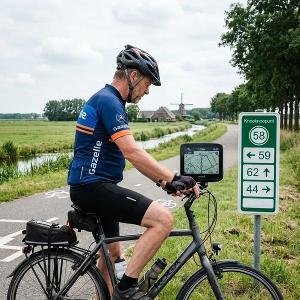 Slimmer fietsen met knooppunten en GPS