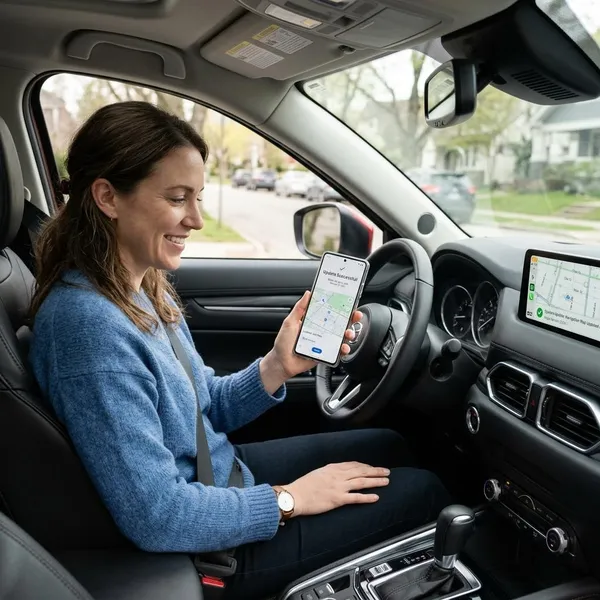 Smartphone navigatie updaten