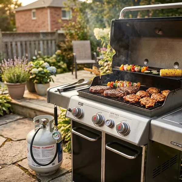 Hoe lang kun je barbecueën met een gasfles