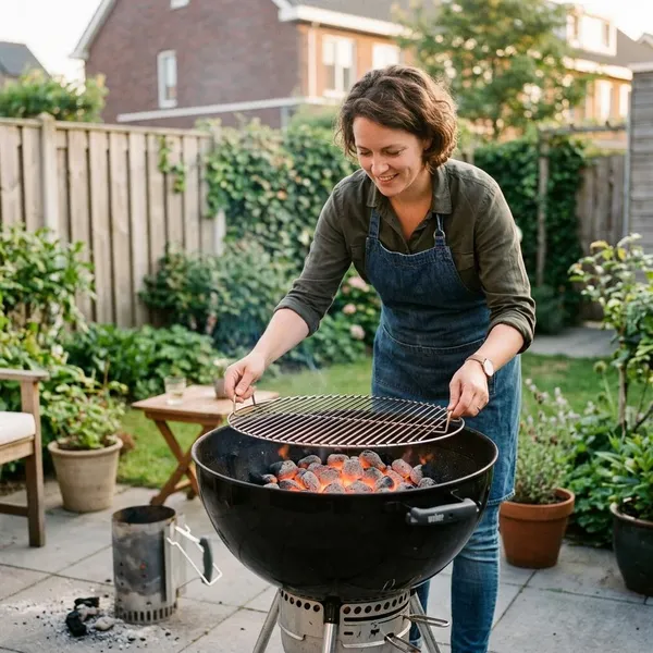hoe werkt een kolen barbecue