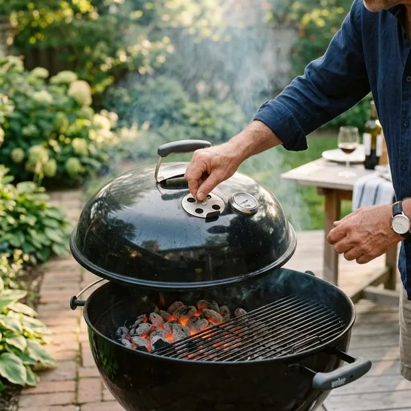 Kolenbarbecue aansteken