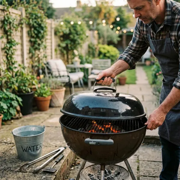 Direct en indirect grillen met kolen