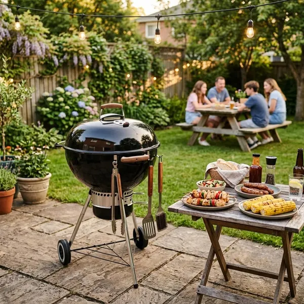 Kolenbarbecue veilig afsluiten