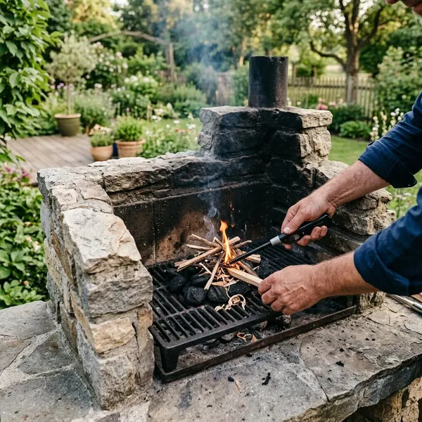 Waaruit bestaat een stenen barbecue