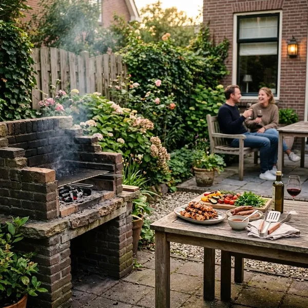 Waar plaats je een stenen barbecue veilig