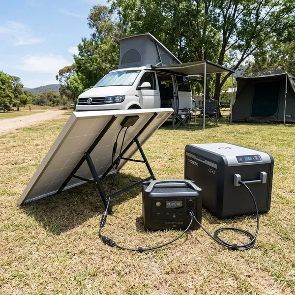 koelbox aansluiten op zonnepaneel