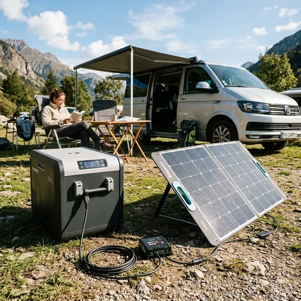 koelbox met zonnepaneel