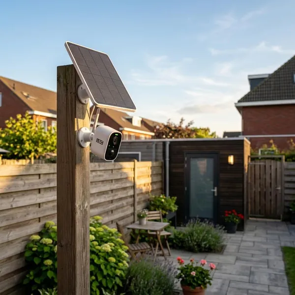 lsc camera met zonnepaneel