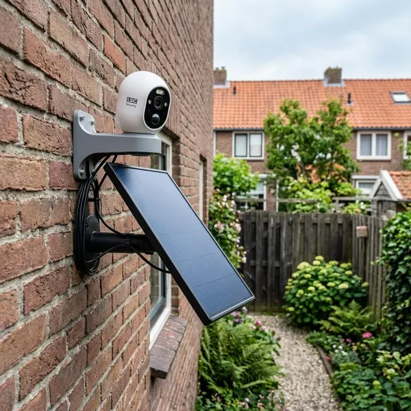 Wanneer werkt een LSC camera met zonnepaneel minder goed