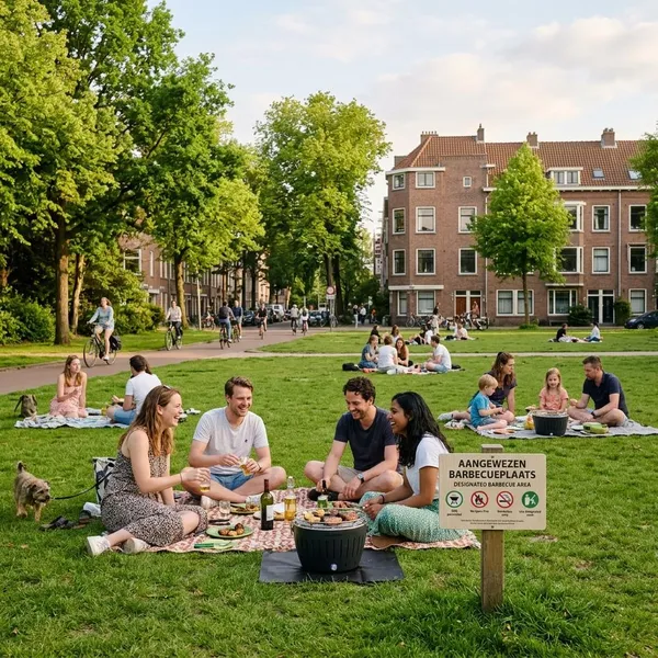 mag je in een park barbecuen