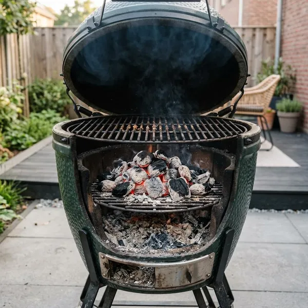 waarom geen briketten in kamado