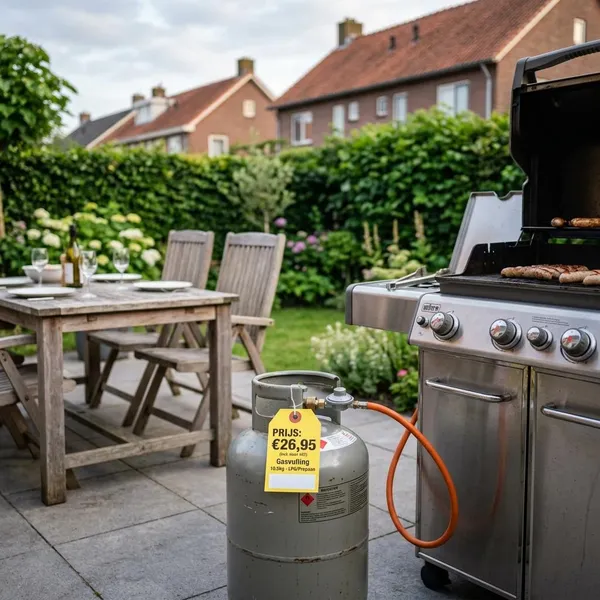 wat kost een gasfles voor de barbecue