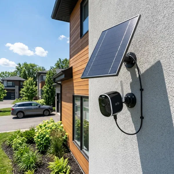 zonnepaneel voor camera